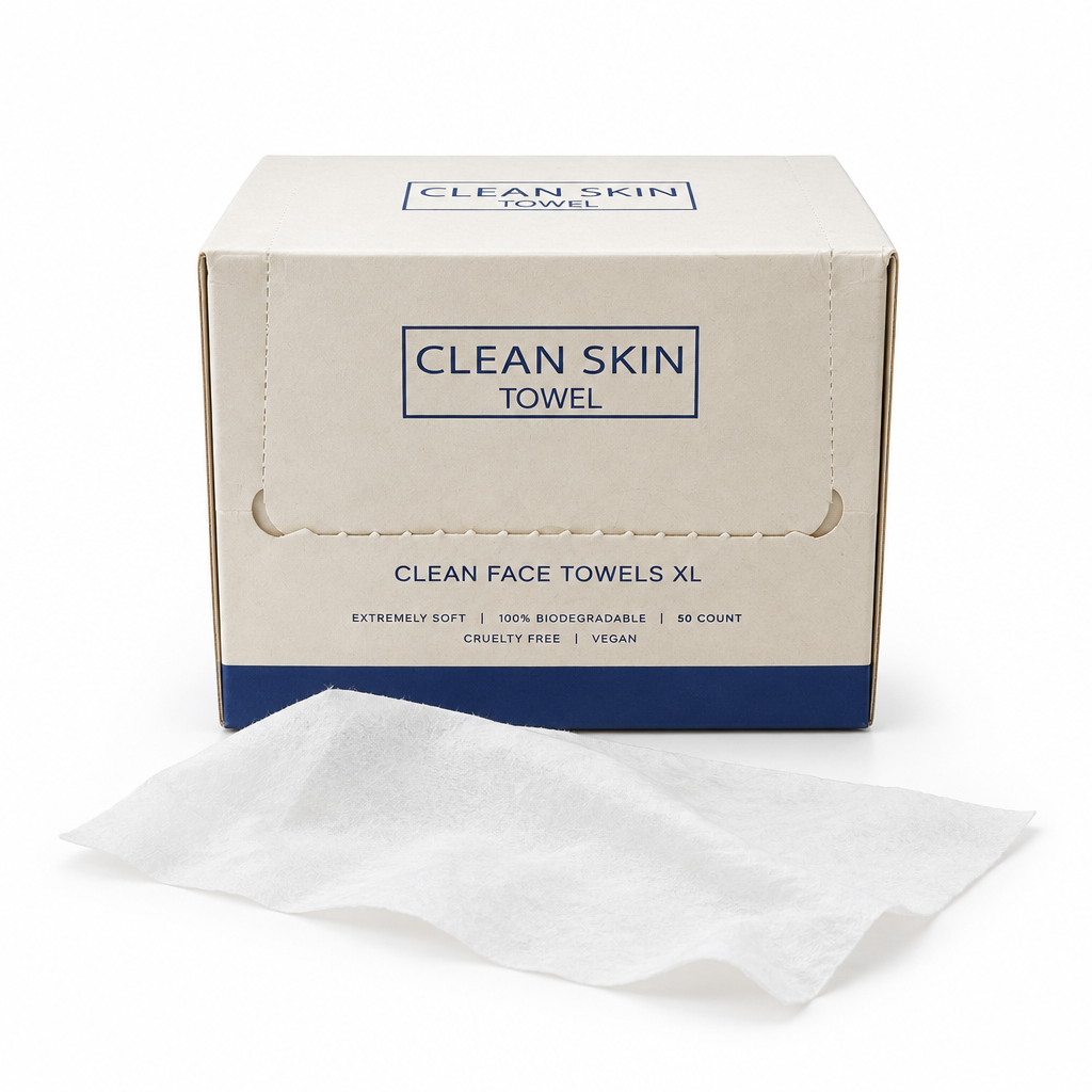 Vanulo Clean Face Towels XL – Einweg-Gesichtstücher (50 Stück)